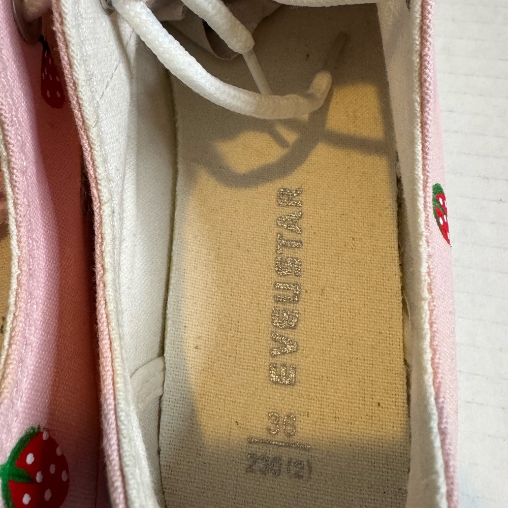 Pink Kids Shoes with White Accents - Picture 4 of 14